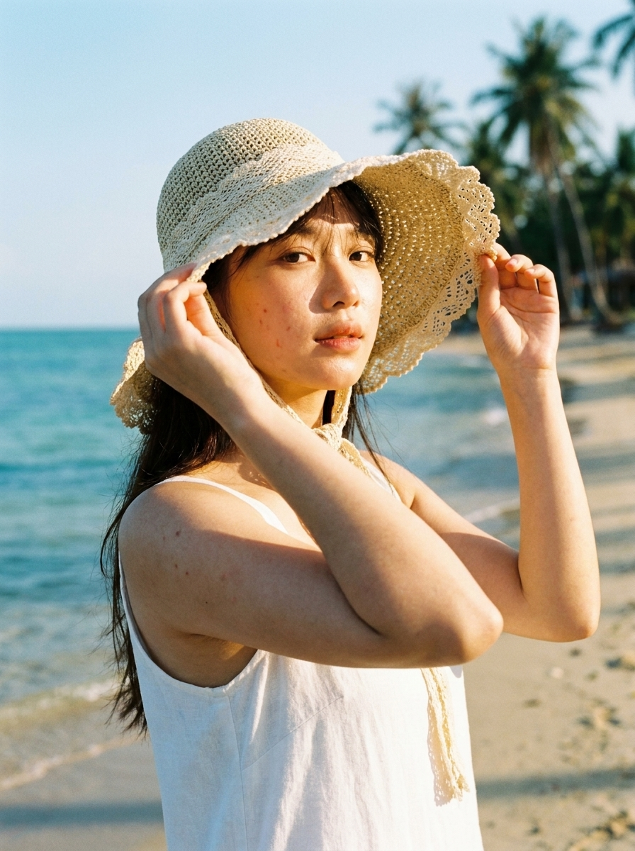 LoneHive wide-brim straw sun hat